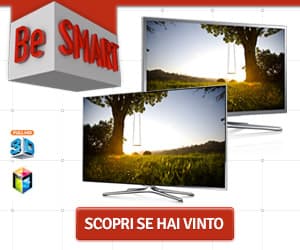 Concorso a premi gratuito Instant Win "Be Smart TV" – In palio un fantastico televisore ultima generazione! 3 Be smart Tv articolo redazionale 300x250